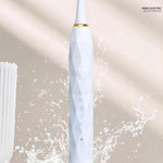 Charger l'image dans la galerie, Brosse à dents sonique électrique pour enfants et adultes, avec 4 têtes de brosse à poils doux, et 6 modes de nettoyage, blanchisseur en douceur
